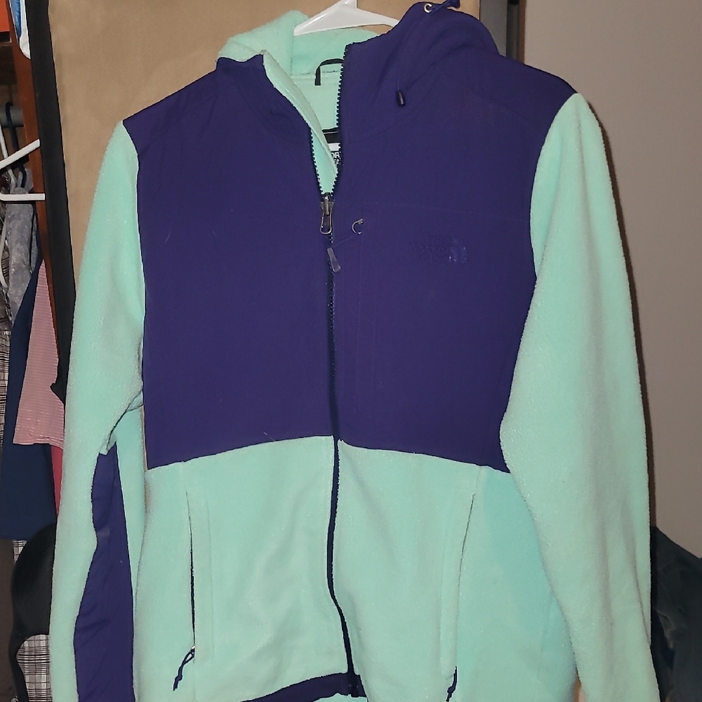 Purple and Mint Green Fleece Jacket